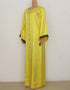 Dubai Maxi Bazin Abaya with Long Sleeves and African Design